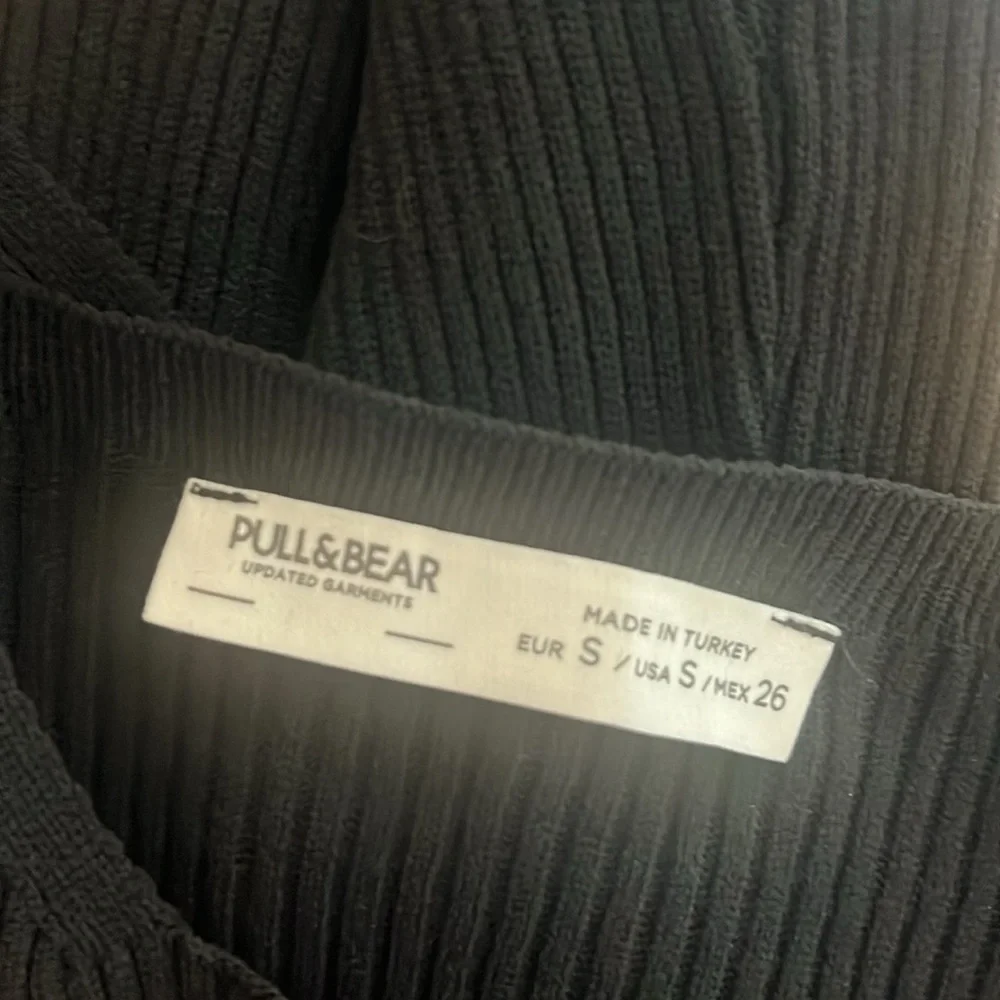 Pull&Bear Black Ribbed Mini Dress - Picture 4 of 6